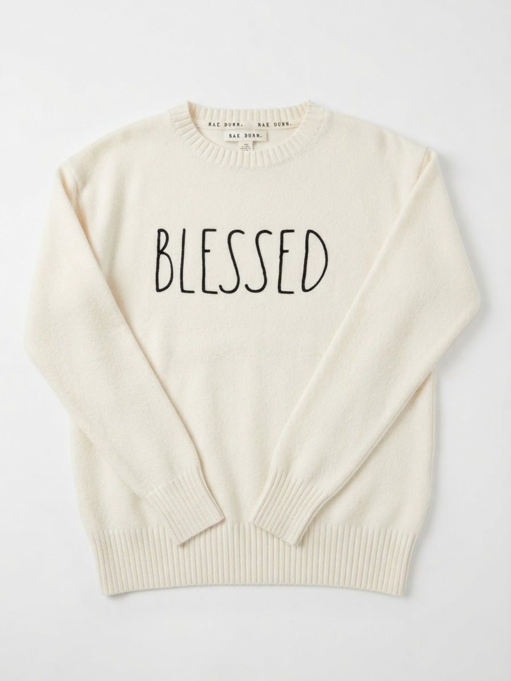 Rae Dunn blessed sweater
Size medium